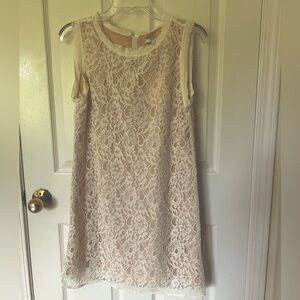Joie white lace shift dress. New with tags, size medium.